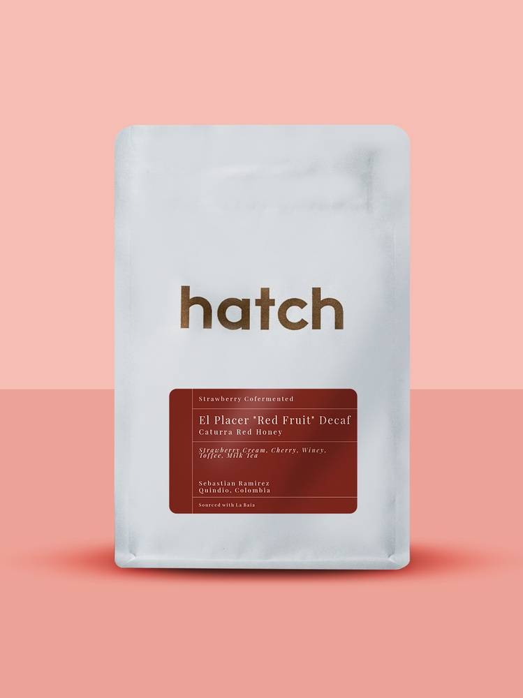 Hatch - El Placer "Red Fruit" - DECAF - (Colombia, Strawberry Co-fermentation, Caturra)