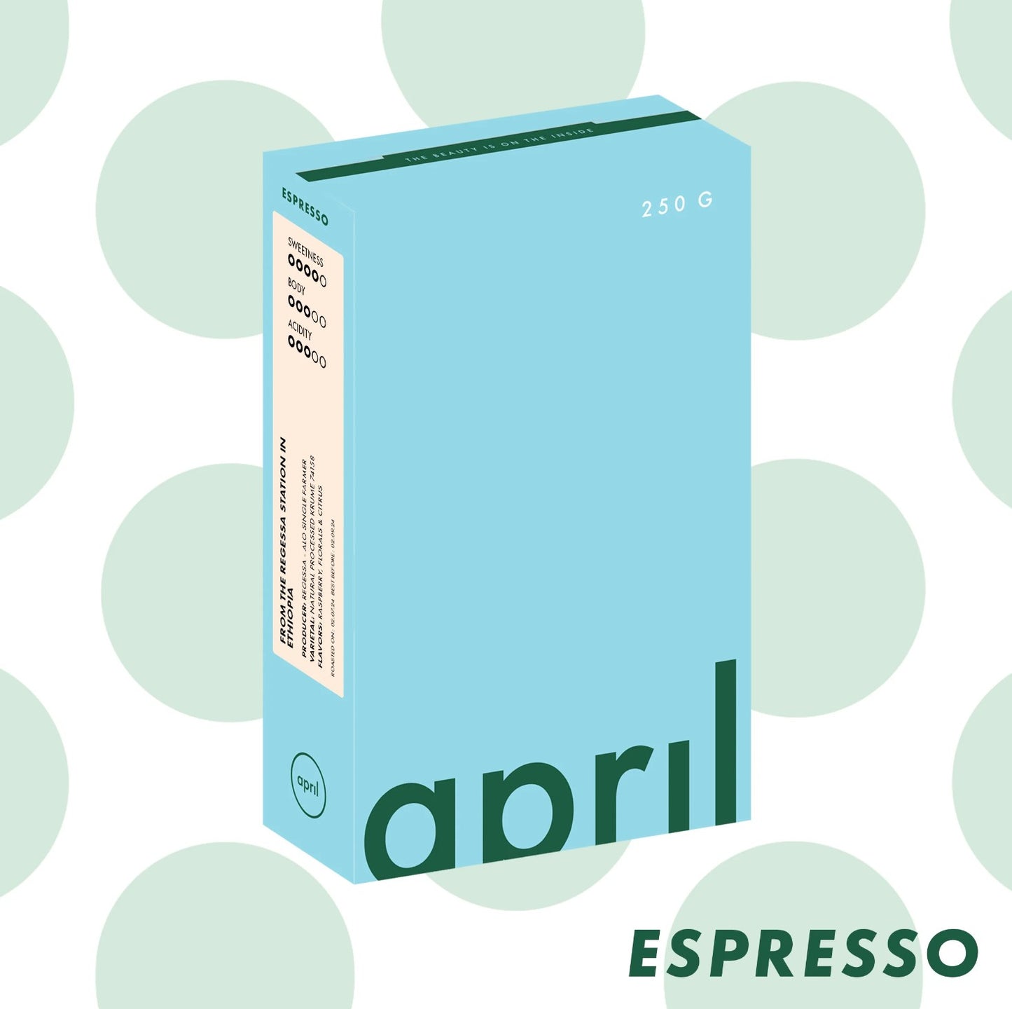 April - Regessa - Espresso - (Ethiopia, Natural, Krume 74158)