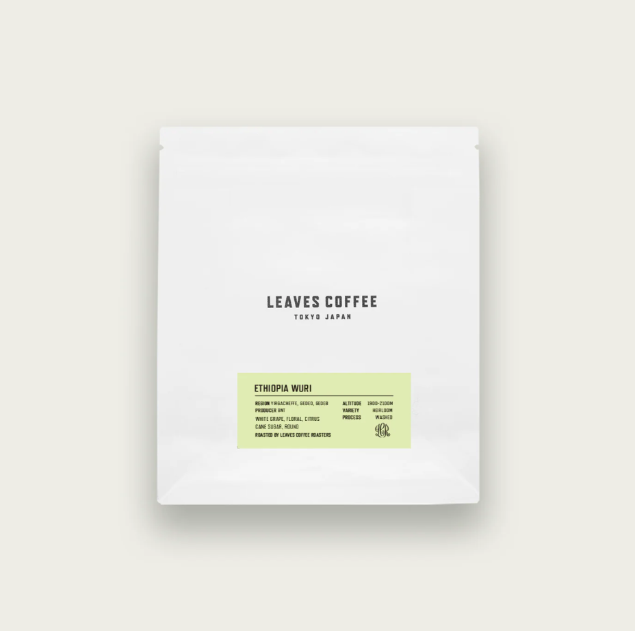 Leaves Coffee Tokyo - Ethiopia Wuri Washed- (Ethiopia, Washed, Yirgacheffe)