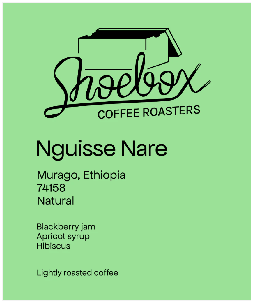 Shoebox - Nguisse Nare Murago Outgrowers - (Ethiopia , 74158, Natural)