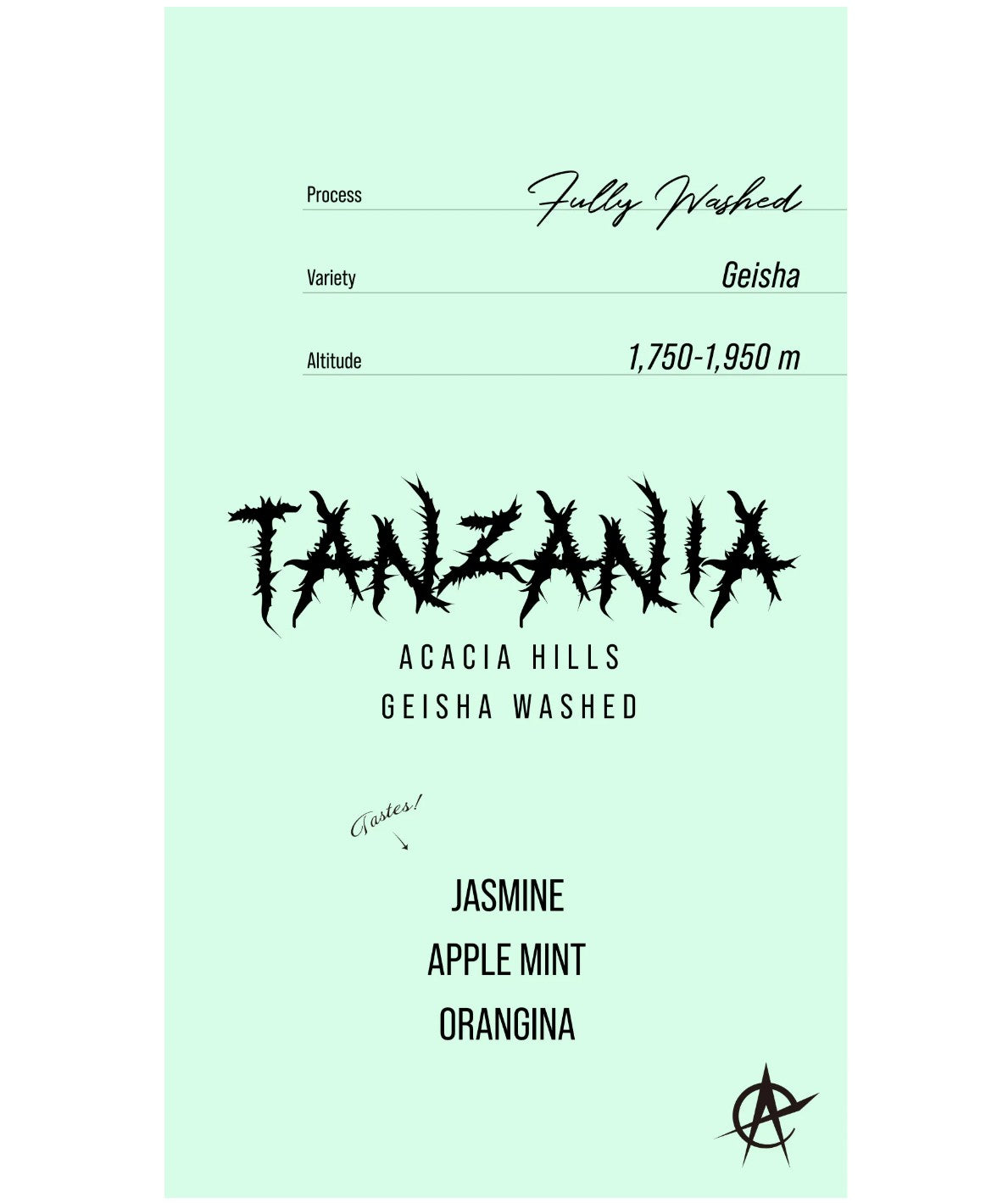 ACID - Tanzania Acacia Hills Geisha Washed - (Tanzania, Fully Washed, Geisha)