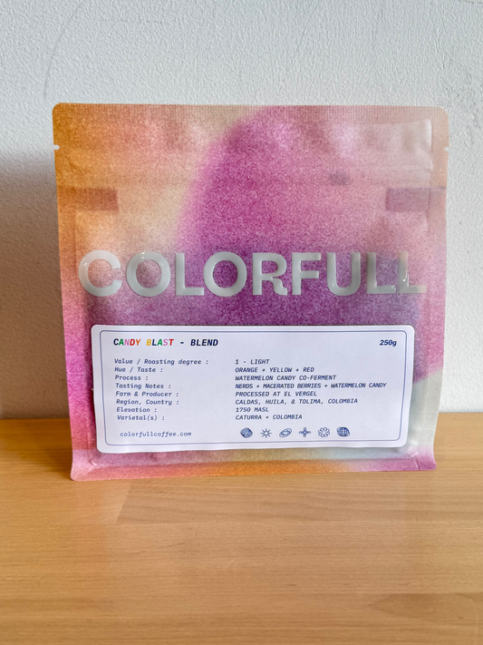 Colorfull - Candy Blast - (Blend, watermelom candy co-ferment,  Caturra Colombia)