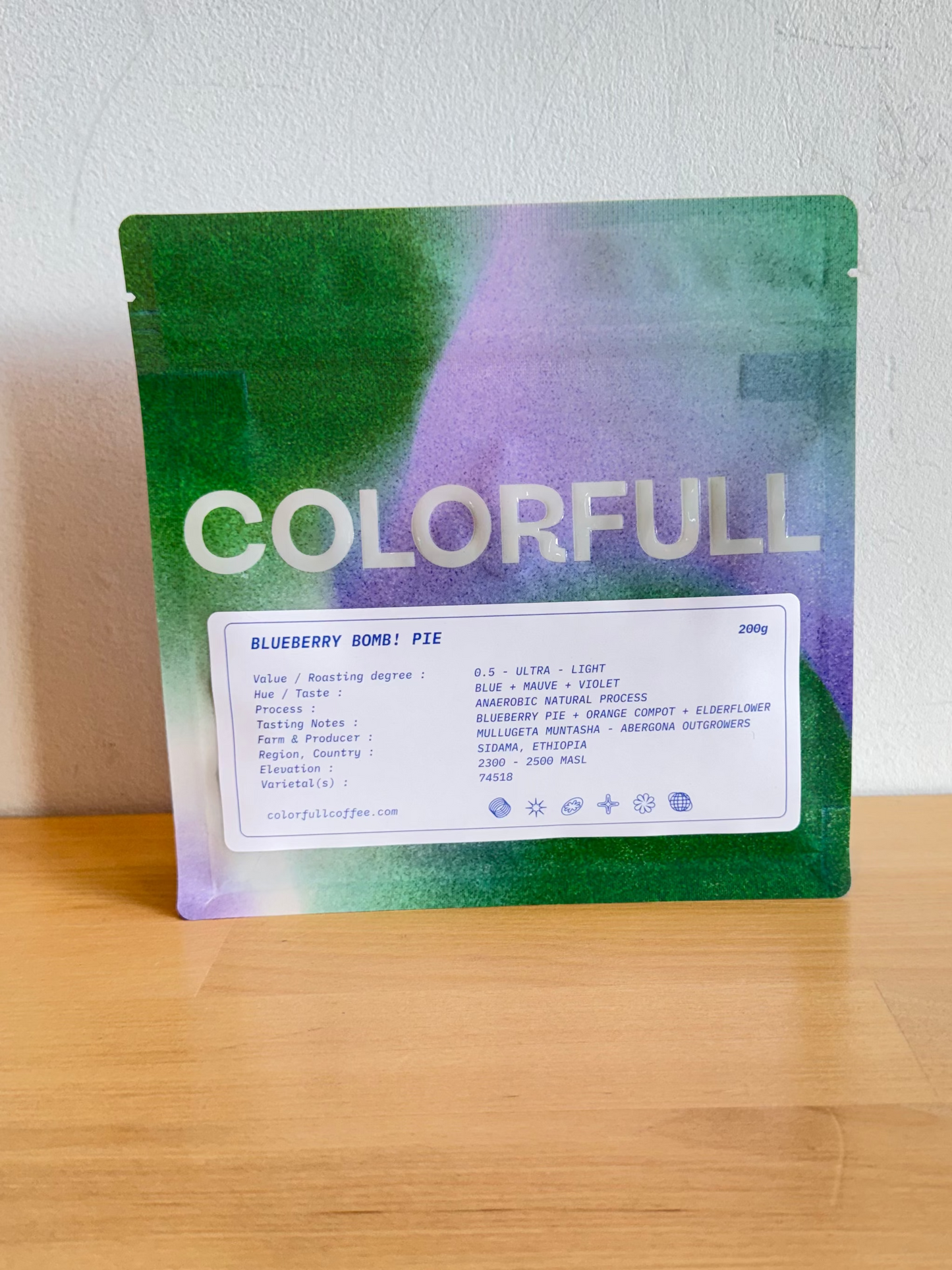 Colorfull - BLUEBERRY BOMB! PIE- (Ethiopia, Anaerobic Natrual Process,  Sidama)