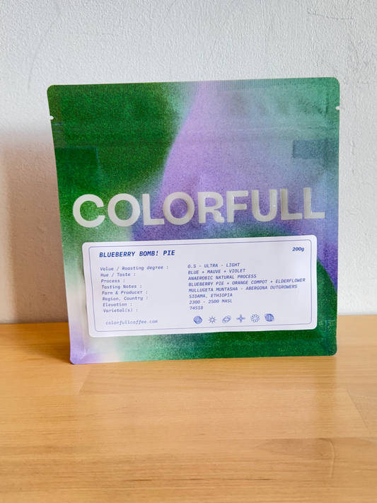 Colorfull - BLUEBERRY BOMB! PIE- (Ethiopia, Anaerobic Natrual Process,  Sidama)
