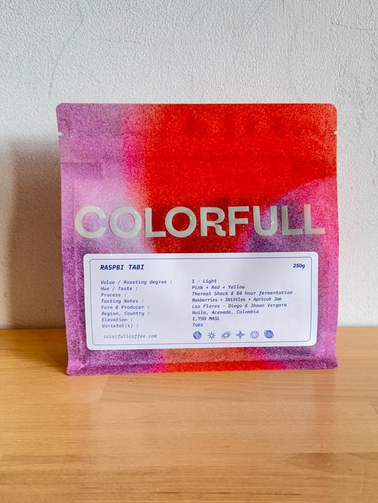 Colorfull - RASPBI TABI - (Colombia, Thermal shock & 84 hour fermentation,  Tabi)