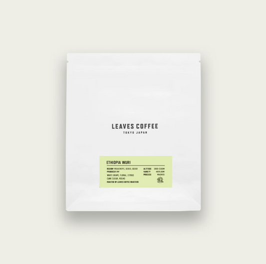 Leaves Coffee Tokyo - Ethiopia Wuri Washed- (Ethiopia, Washed, Yirgacheffe)