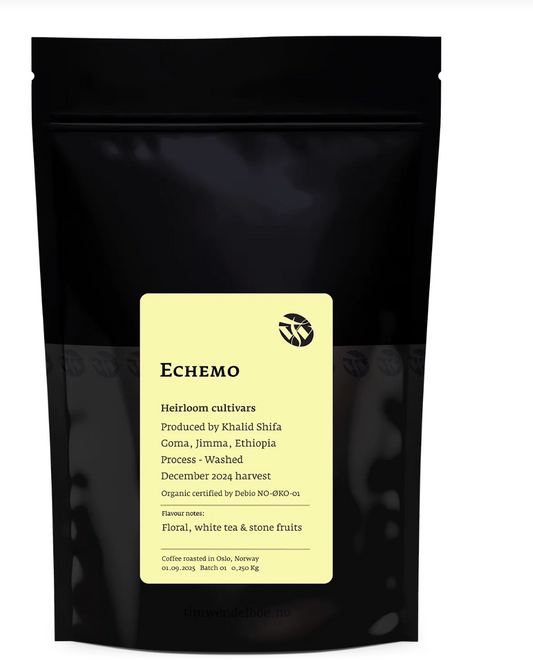 Tim Wendelboe - Echemo – Certified Organic - (Ethiopia Washed, Ethiopian heirloom from Coche forest)