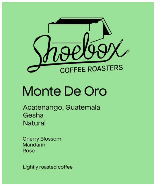 Shoebox - Monte De Oro Gesha - (Guatemala ,Monte De Oro Gesha, Natural)